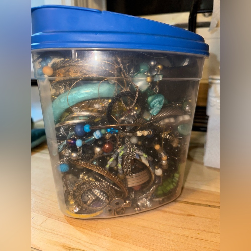 3.6 lbs Vintage, Mystery Jewelry Container